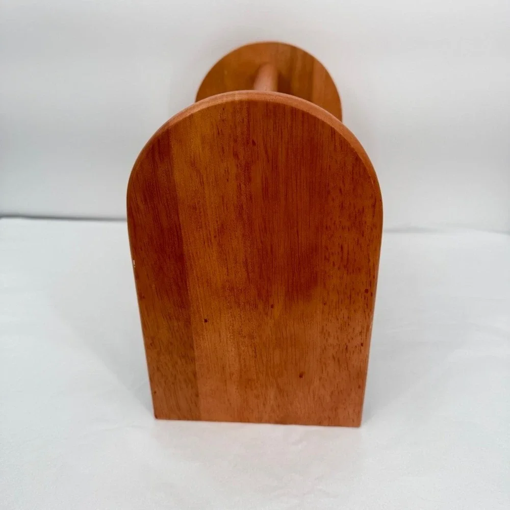 Kamenstein Inc VTG Wood Picnic Utensil Caddy Birdhouse Folk Art‎ Country Decor